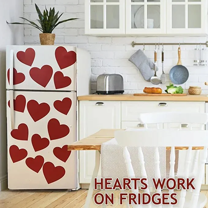 Valentine's Day Garage Magnets | Red Hearts - Image 5