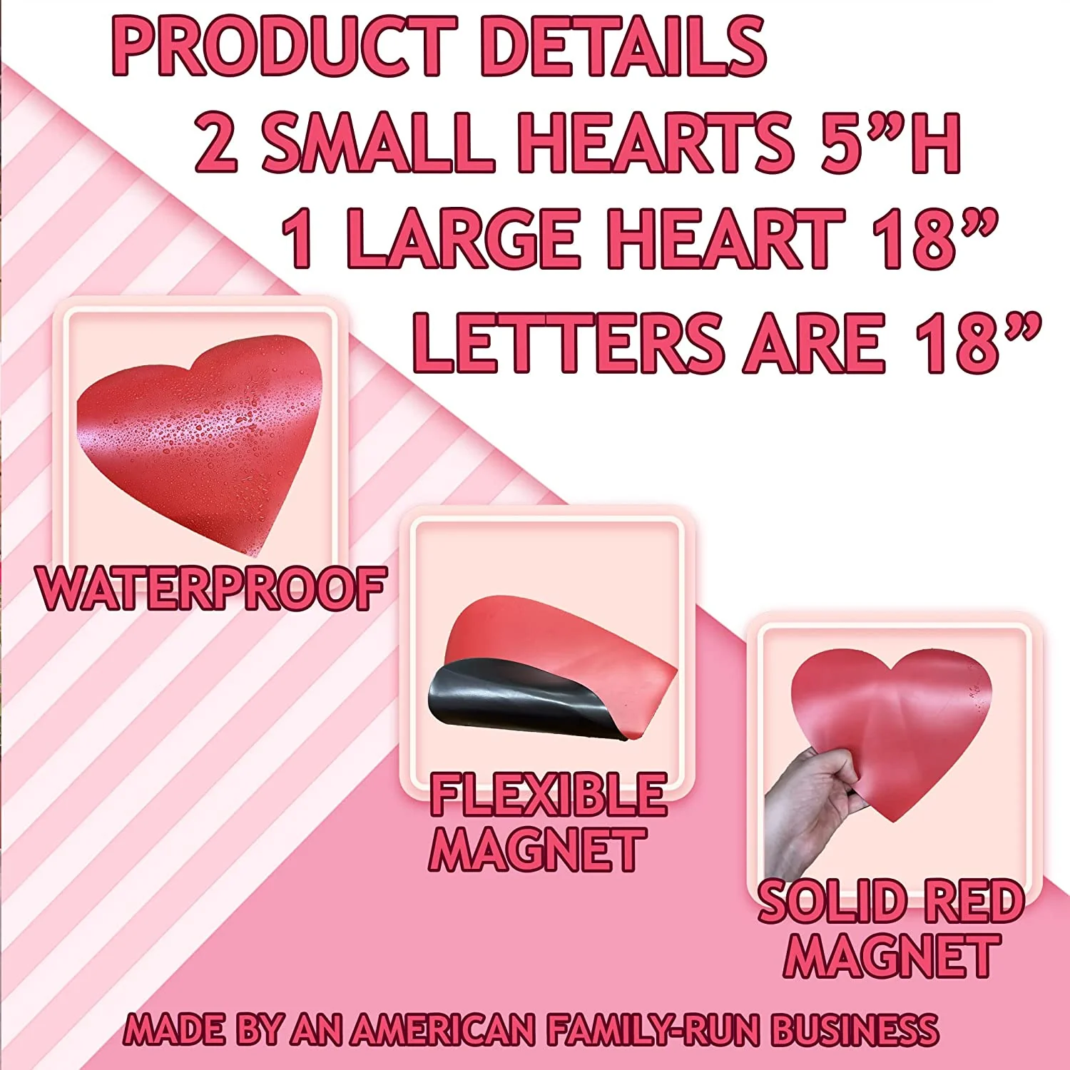 Valentine's Day Love Garage Door Magnets - Image 2