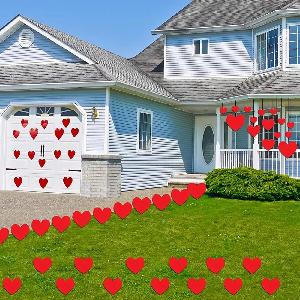 Valentine's Day Red Hearts Décor Bundle