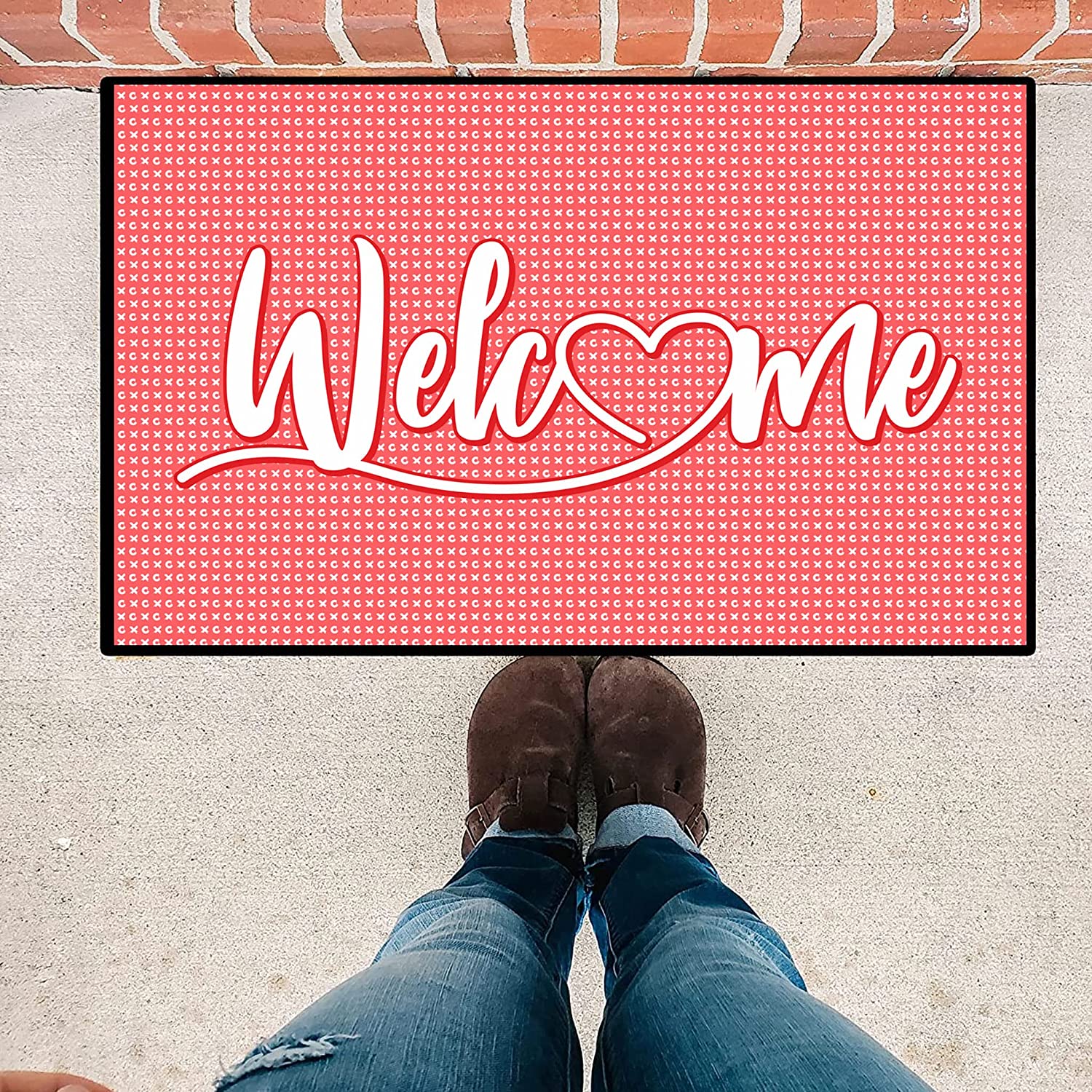 Valentine's Day Welcome Doormat