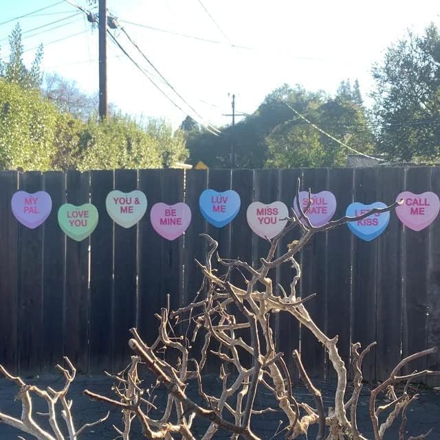 Valentine's Hanging Candy Hearts 18 Pack Hanging Decorations - Image 3