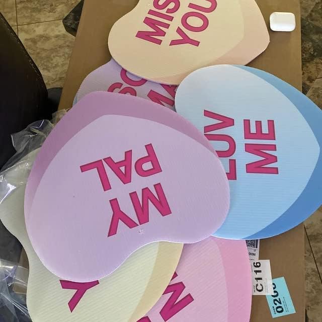 Valentine's Hanging Candy Hearts 18 Pack Hanging Decorations - Image 4