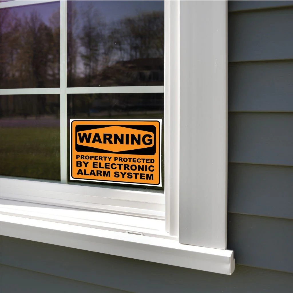 Property Protect by Alarm System Sign or Sticker