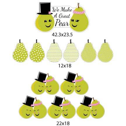 We Make A Great Pear Anniversary Lawn Decorations 12 piece set - Image 2