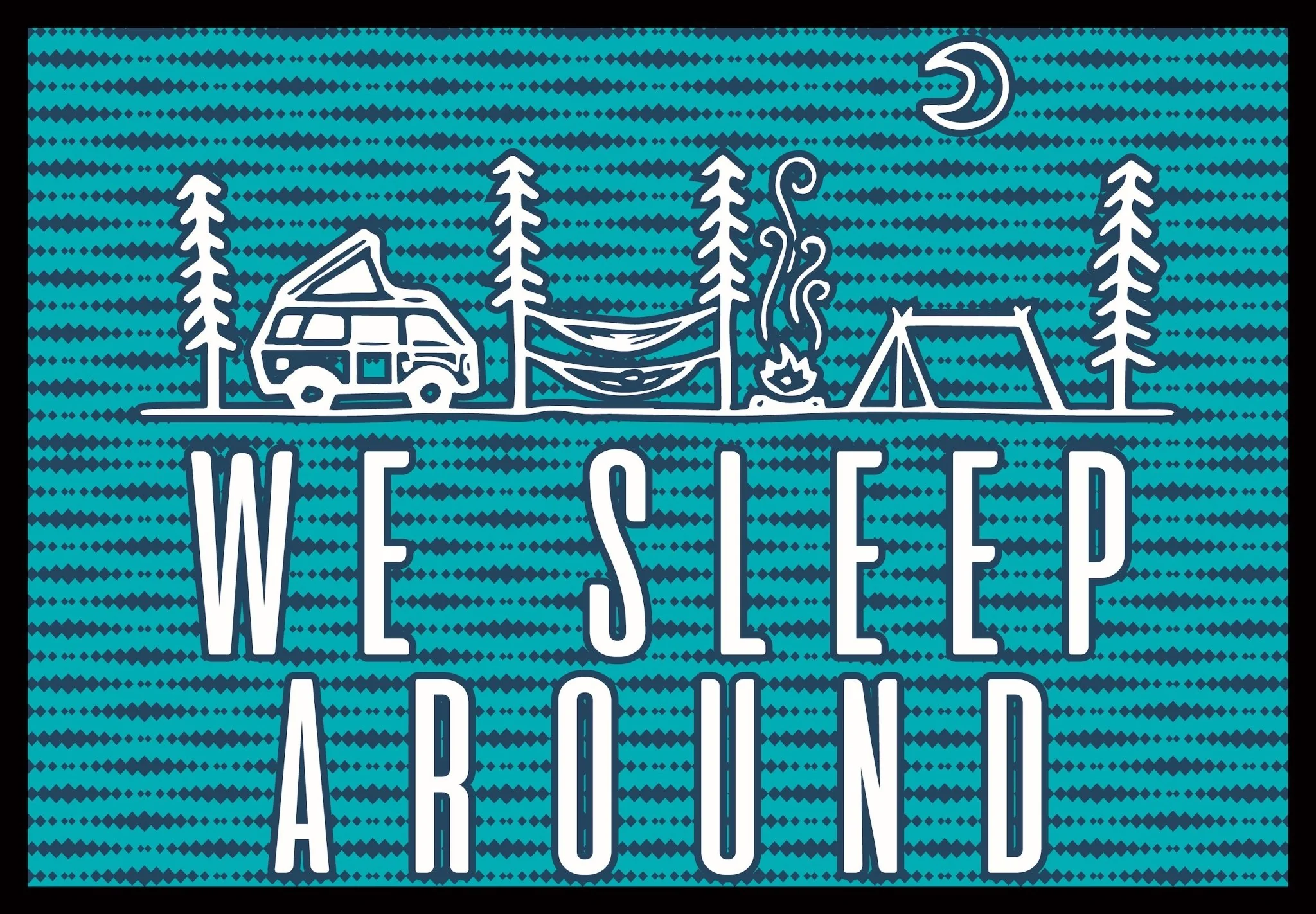 We Sleep Around Camping Doormat - Image 2