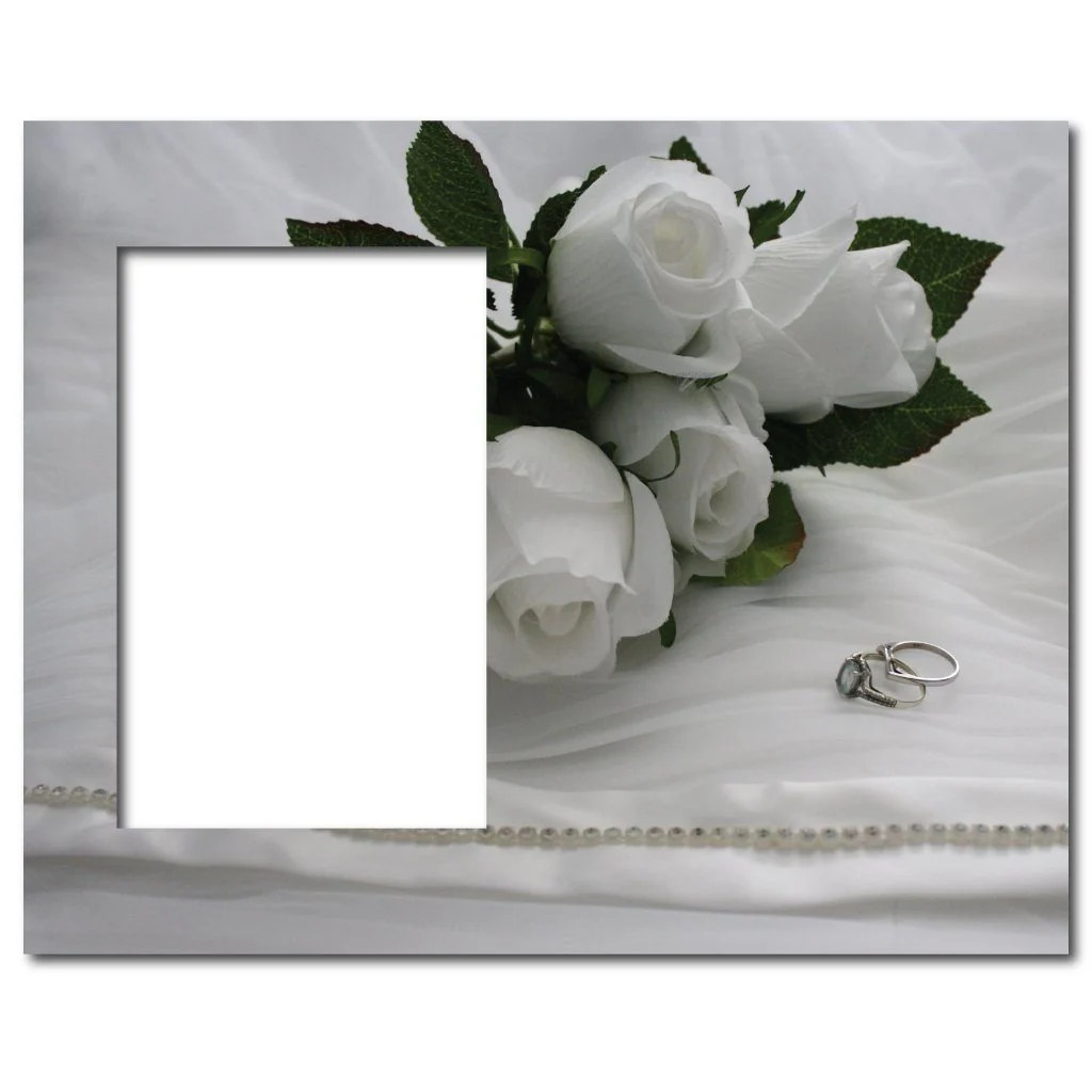 Wedding Rings and Roses Picture Frame - Image 2