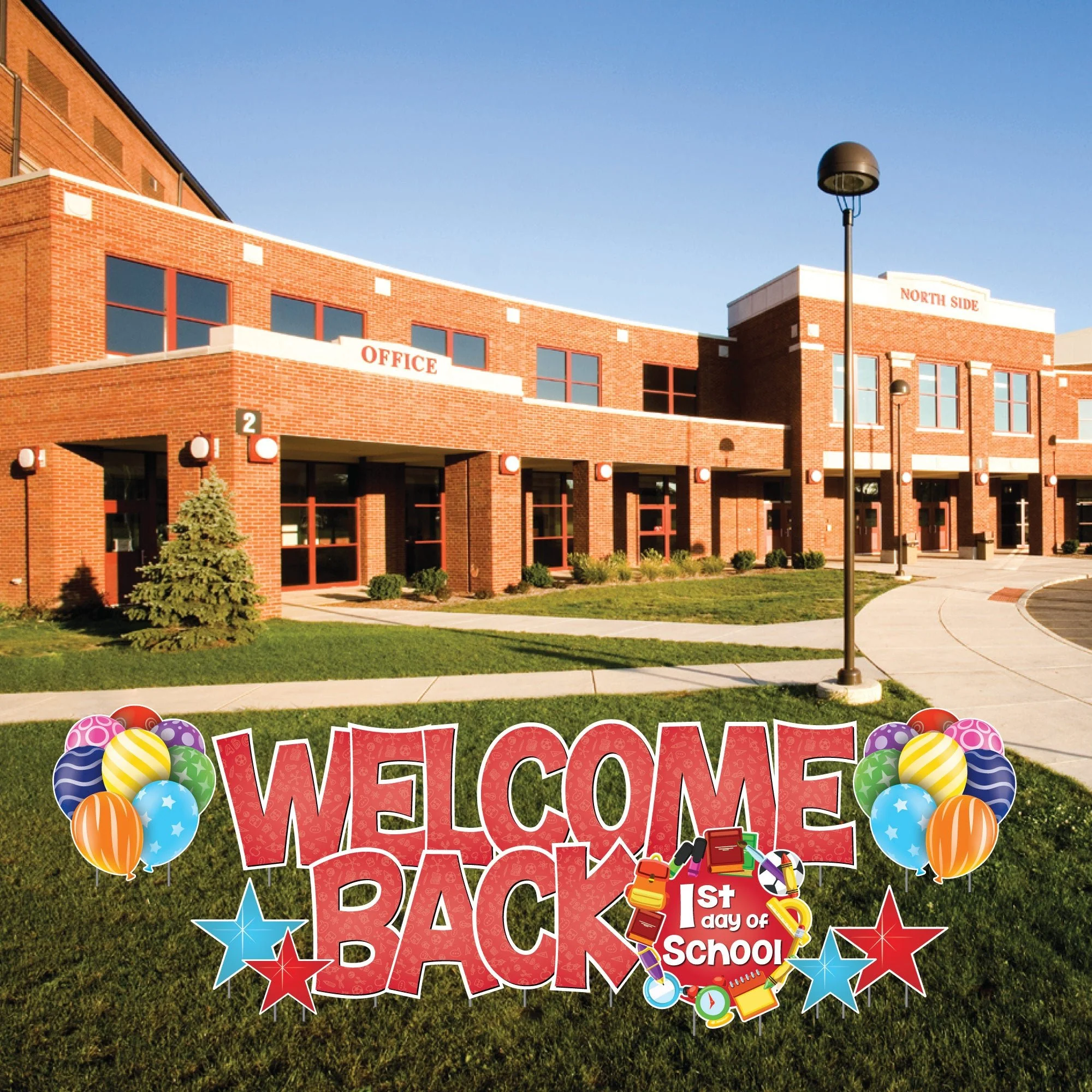 Welcome Back First Day of School Yard Card Signs - 12 pc set - Image 9