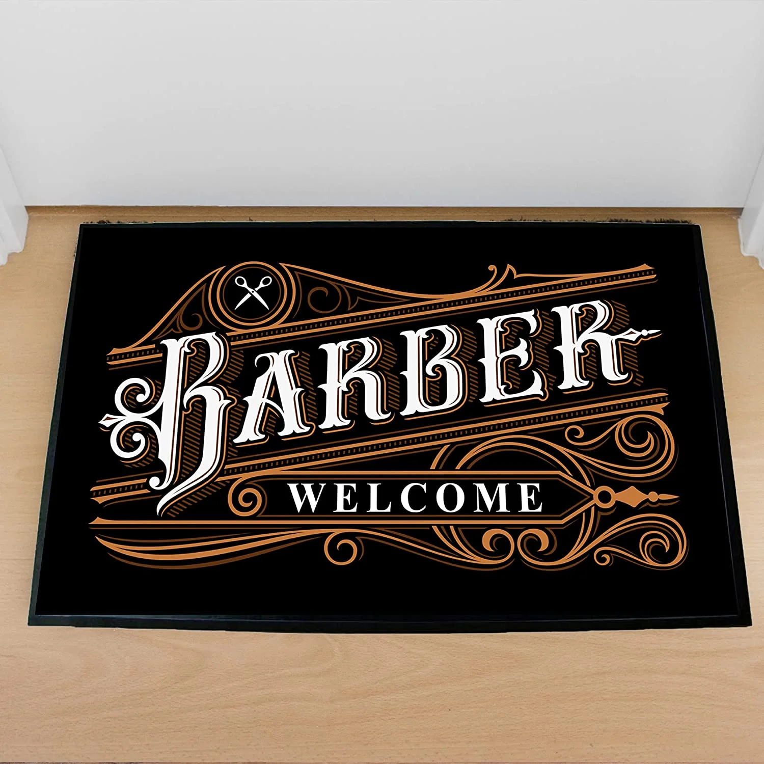 Personalized Barber Door Mat - 24x36 Inches - Image 2