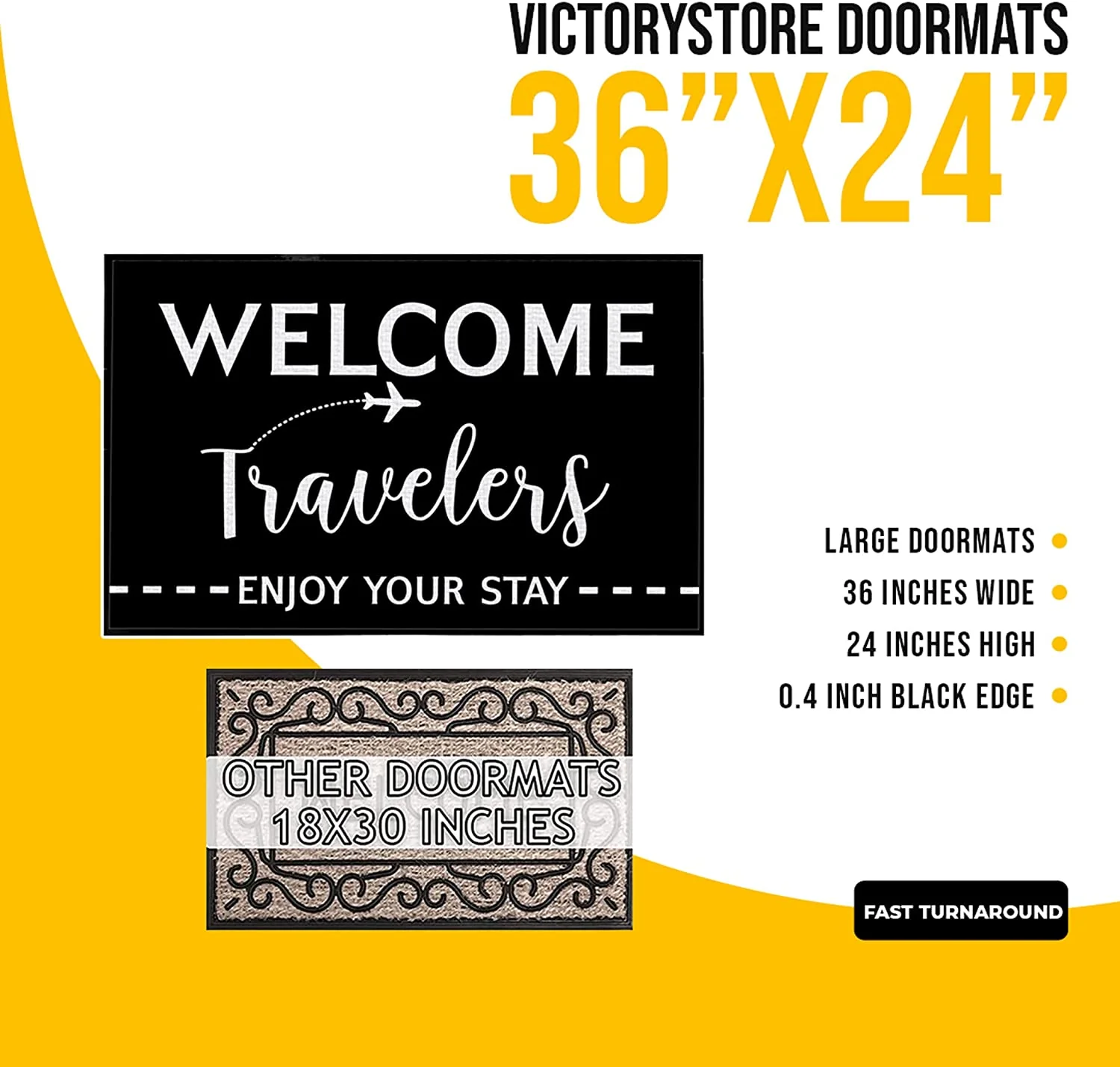 Welcome Travelers Doormat - Image 3