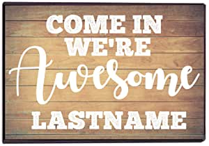 We're Awesome Custom Doormat - Image 2