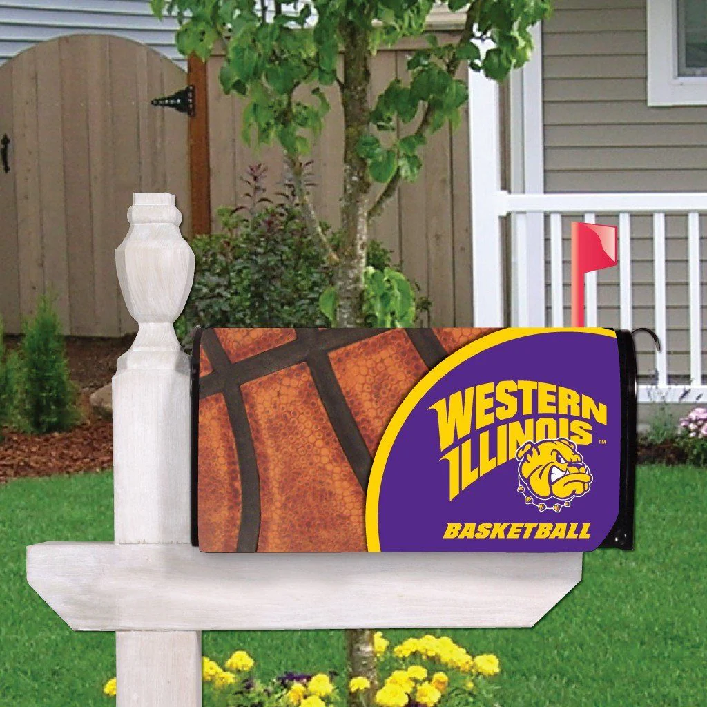 Western Illinois Basketball Magnetic Mailbox Cover
