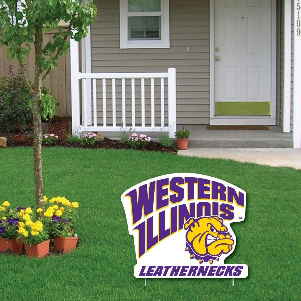 2'x3' Giant Western Illinois Christmas Greeting Card & Yard Sign - Image 5