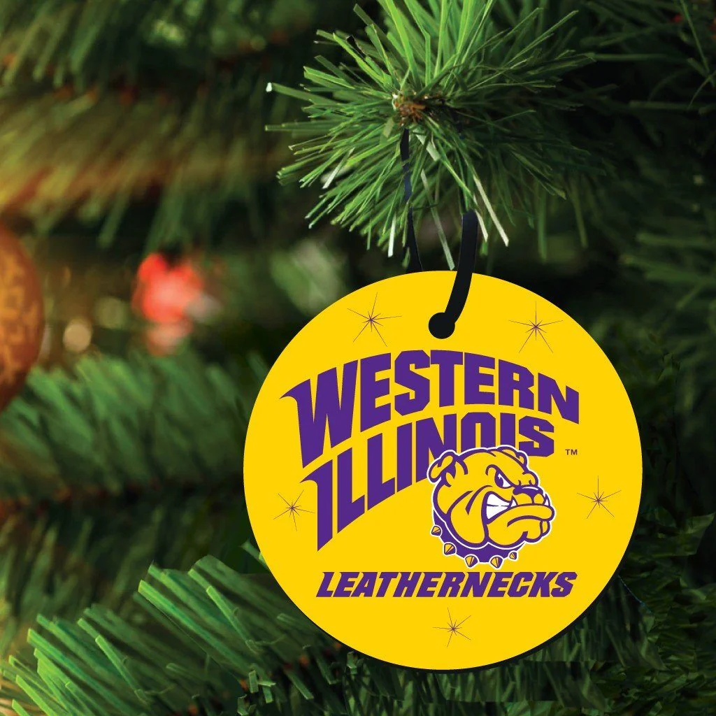 Western Illinois University Ornament Set of 3 Shapes - Image 4