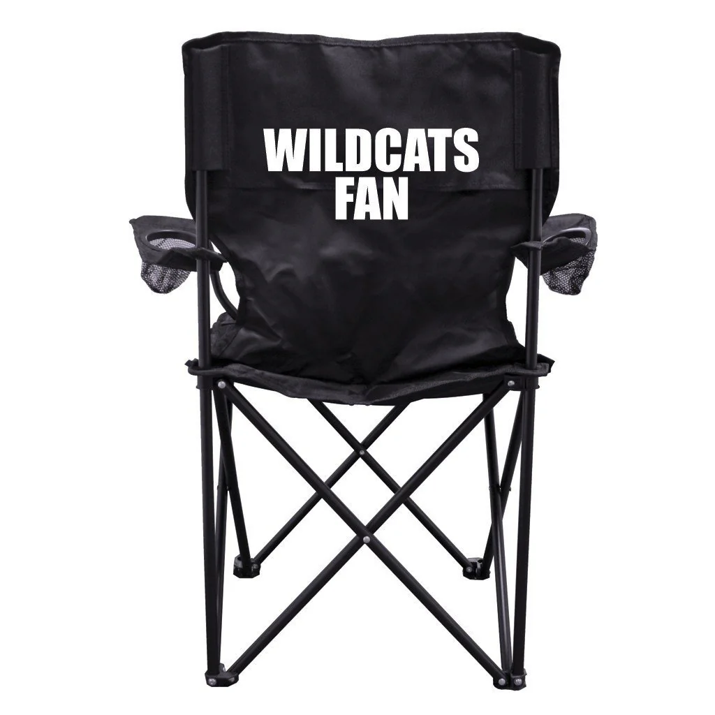 Wildcats Fan Black Folding Camping Chair