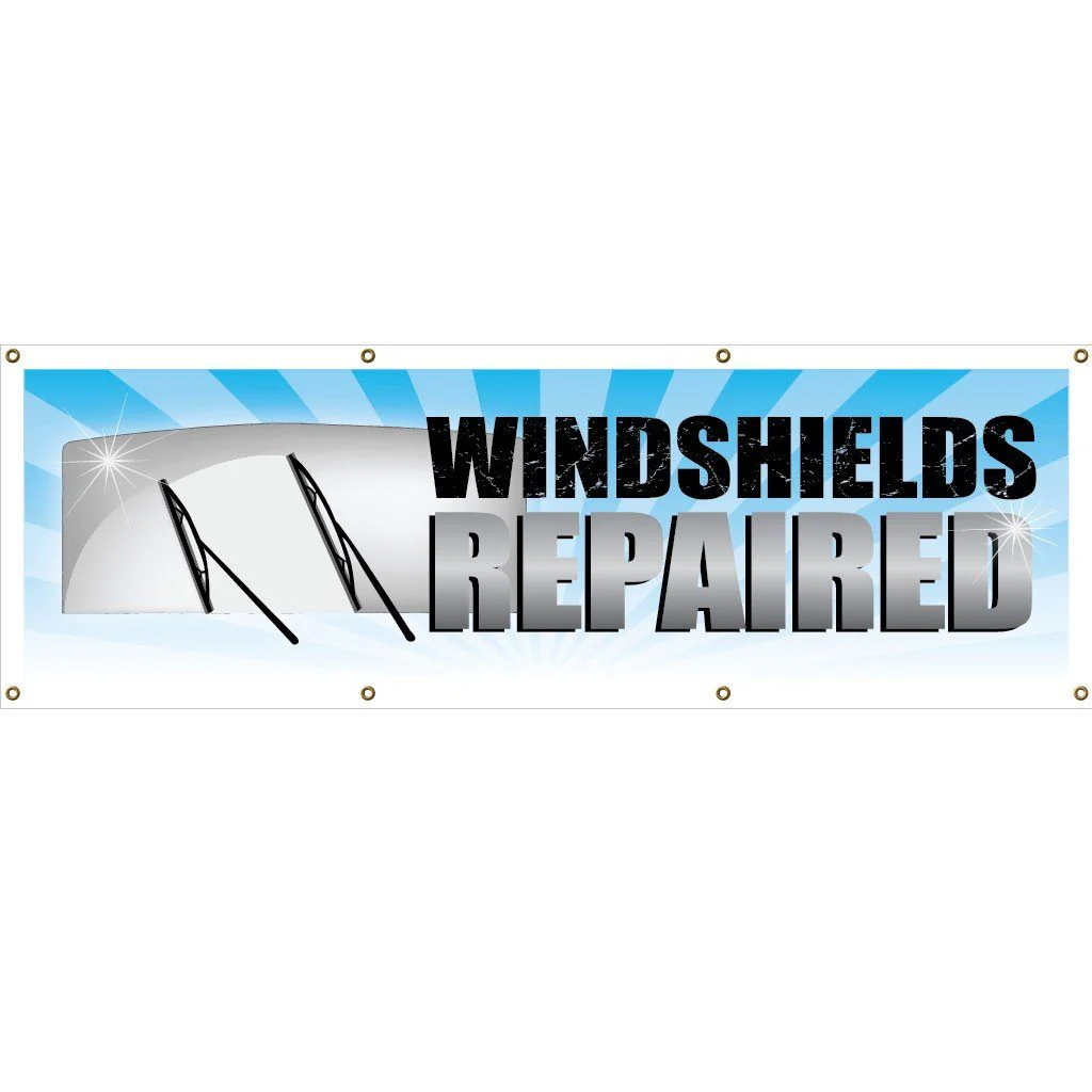Windshields Repaired Vinyl Banner - Image 2