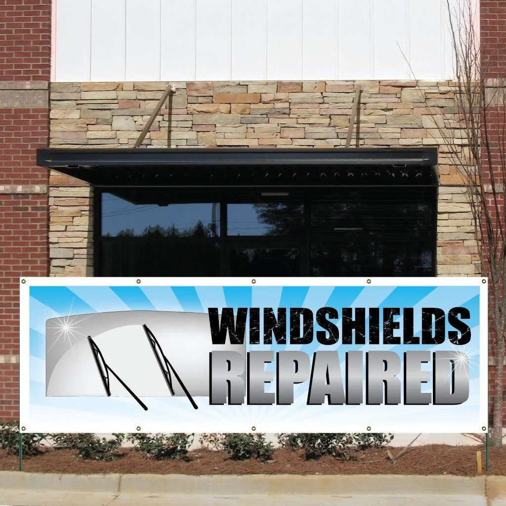 Windshields Repaired Vinyl Banner - Image 3