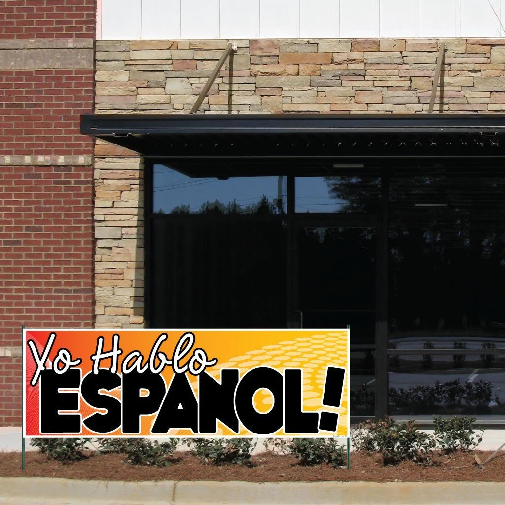 Yo Hablo Espanol! Vinyl Banner