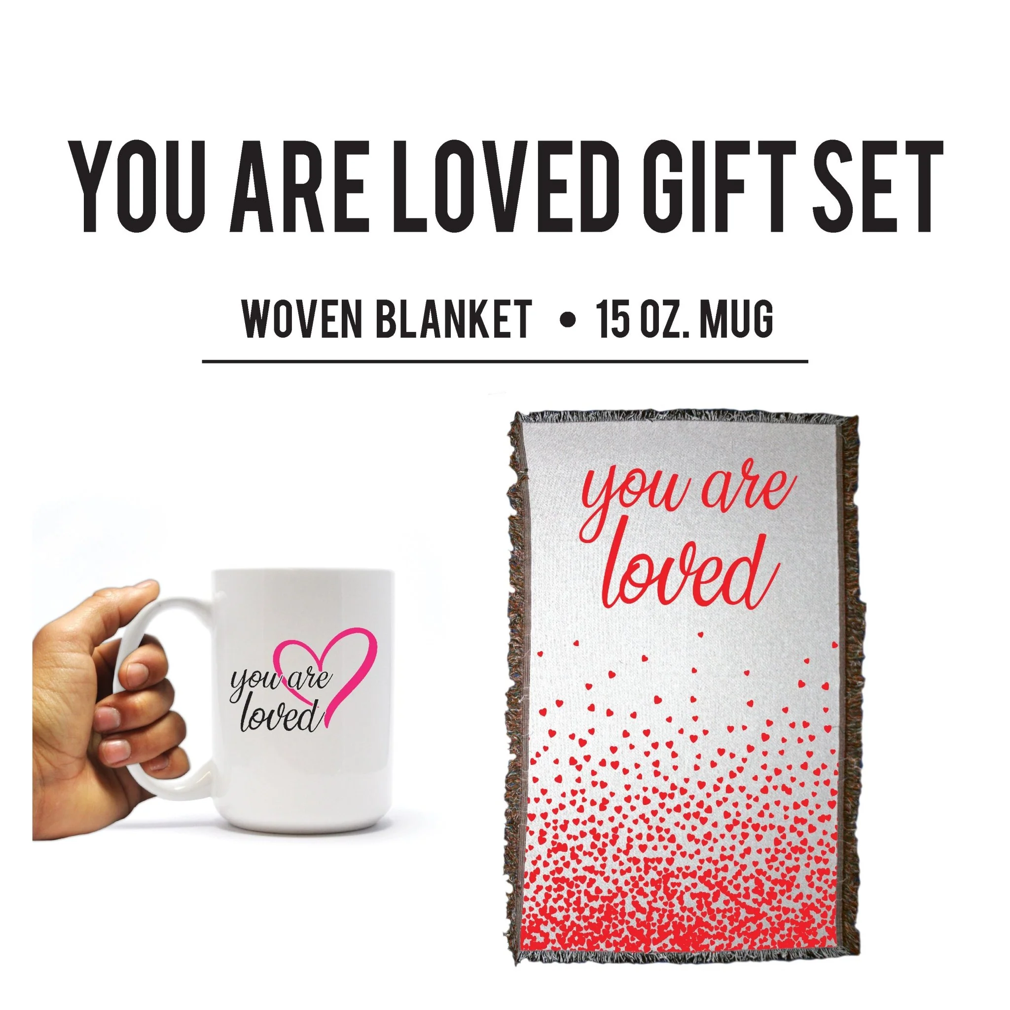 You are Loved Blanket & Mug Gift Set
