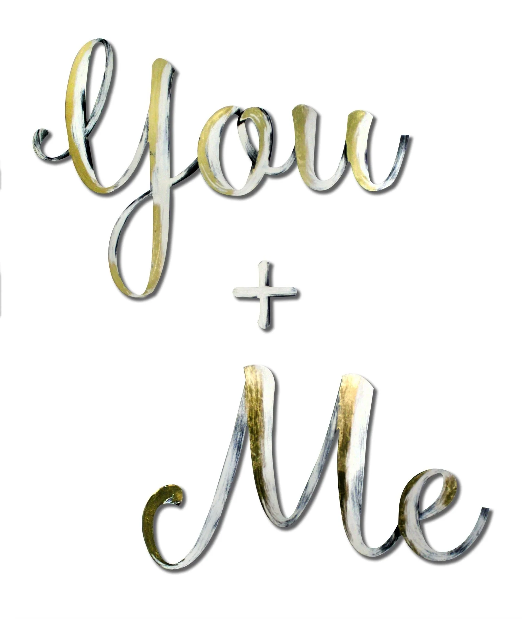 You + Me Hand Painted Wall Decor - Image 3