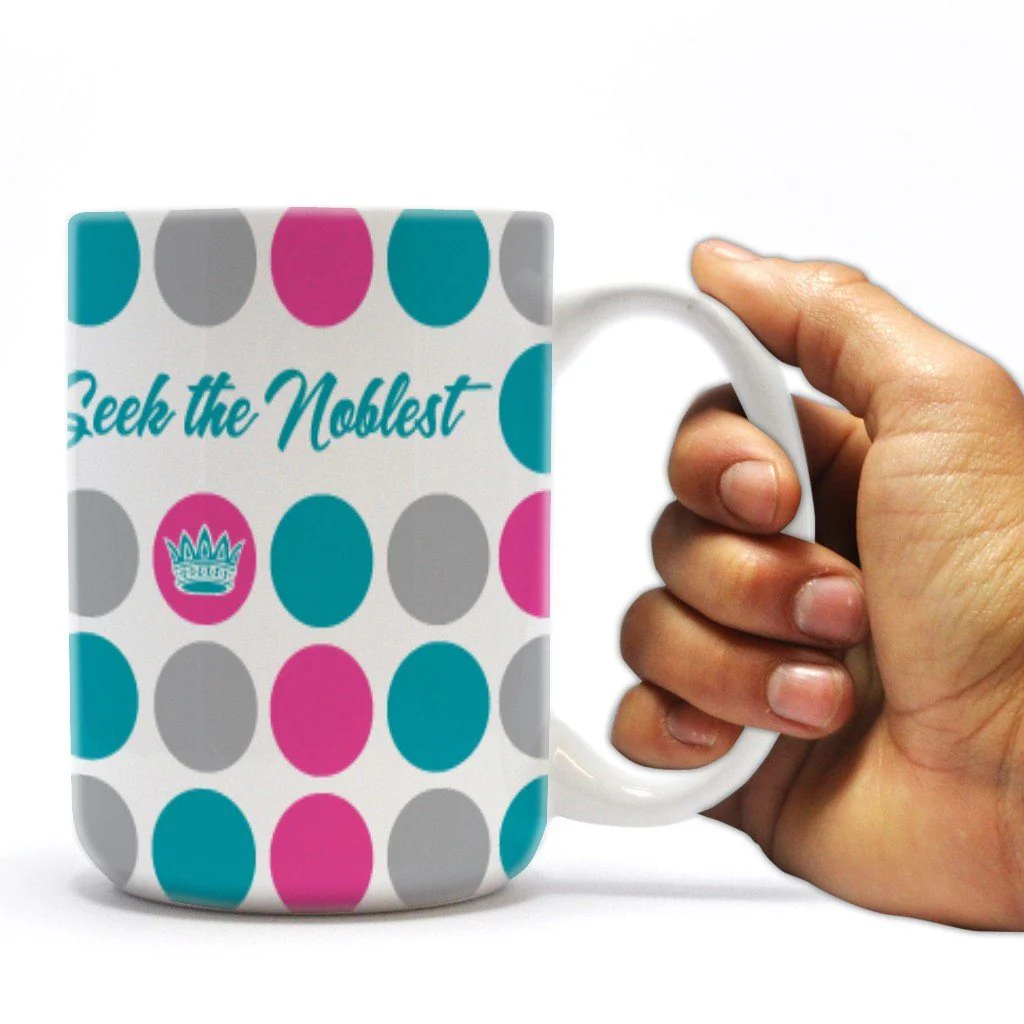 Zeta Tau Alpha 15oz Polka Dot Coffee Mug - Image 2